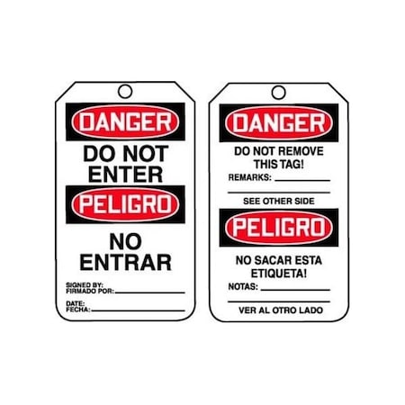 Accuform HS-Laminate, 3-1/4 in Width, 0.3 in Height, , 25 PK TMS111CTP